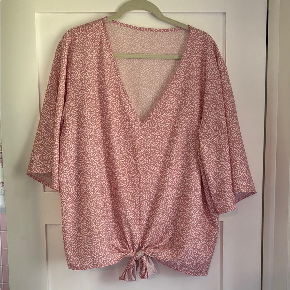 Pink Floral Women's Top
